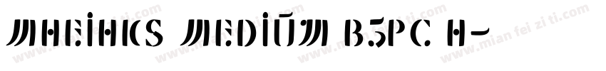 MHeiHKS Medium B5pc H字体转换